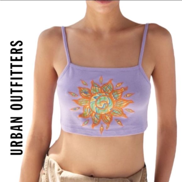 Urban Outfitters Tops - NEW Urban Outfitters UO Purple Puff Paint Cami Top XL